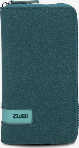 ZWEI Wallet 'Mademoiselle M' in Blue: front