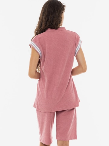 Pink LabelJednodijelna pidžama 'BEACHWEAR TERRY' - roza boja