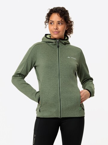 VAUDE Funktionsfleecejacke 'Valsorda' in Grün: Vorderseite