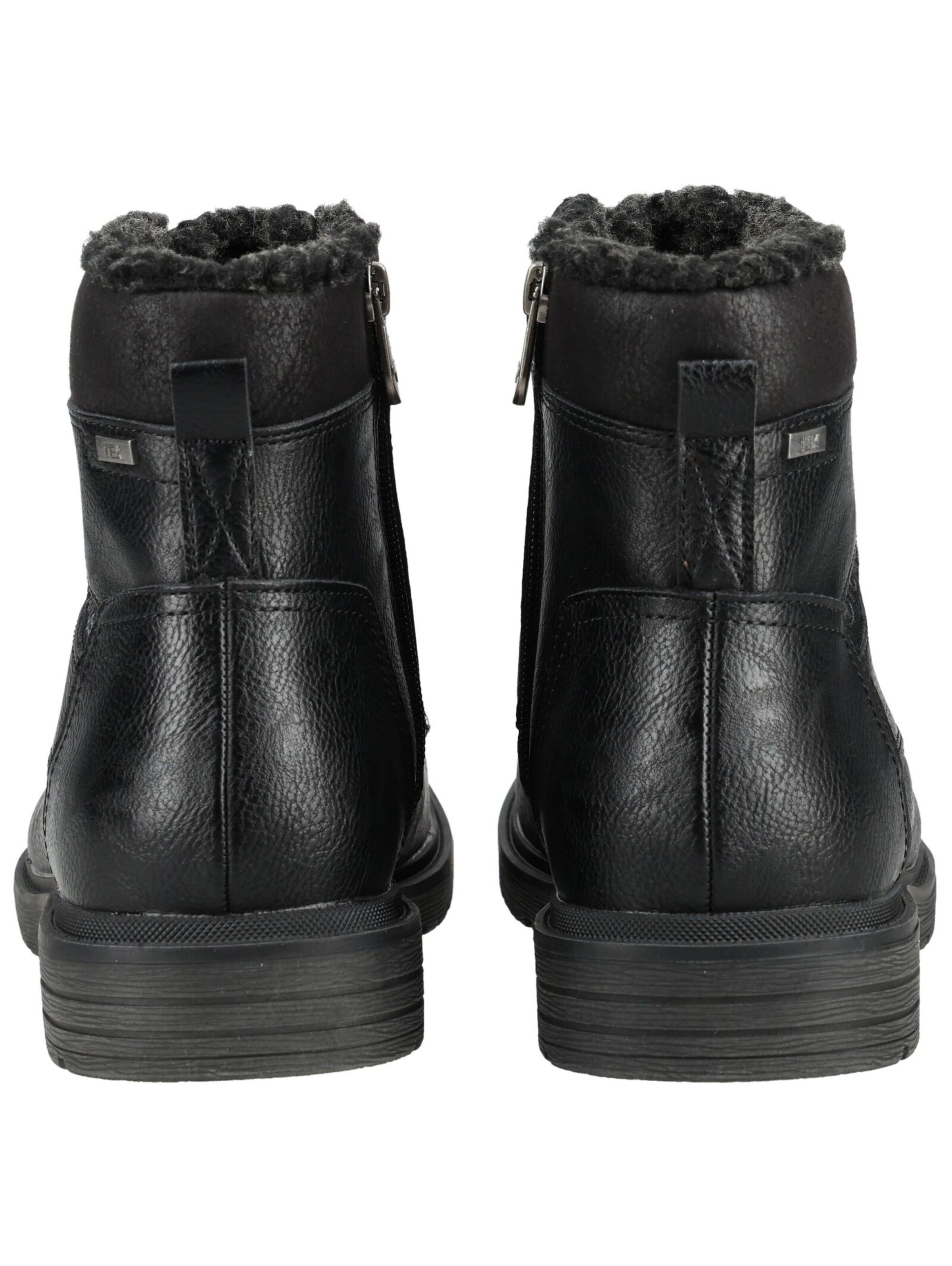 TOM TAILOR Lace-Up Boots in Black