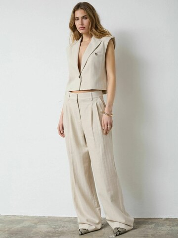 Regular Pantalon ' LeenaCC Linen ' co'couture en beige