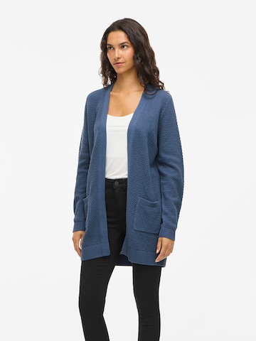 Cardigan 'VIDALO' VILA en bleu : devant
