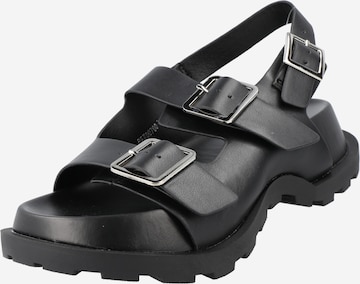 Warehouse Sandal i svart: framsida