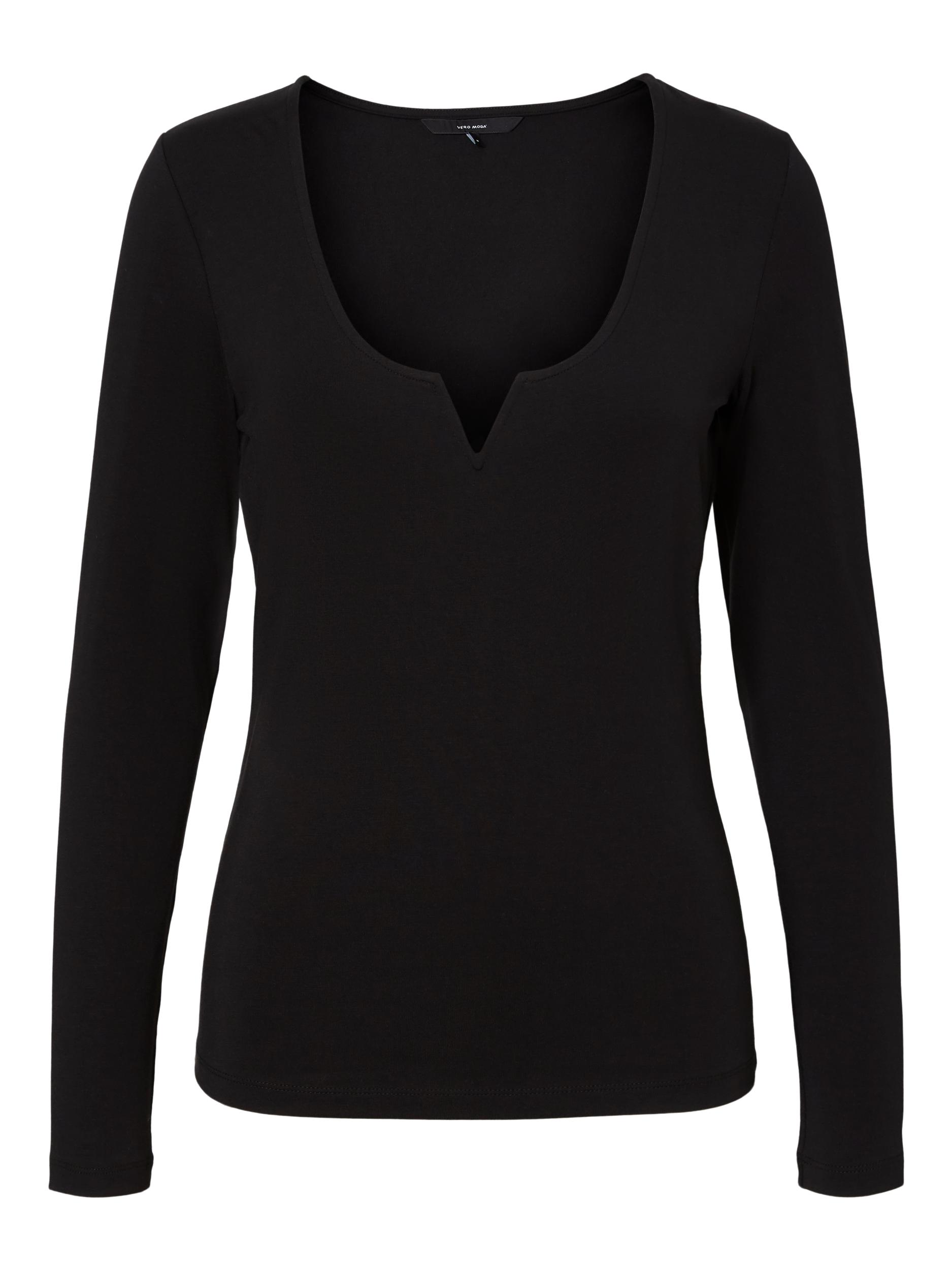 Abbigliamento Maglie e top VERO MODA Maglietta Nelly in Nero Abbigliamento Maglie e top VERO MODA Maglietta Nelly in Nero