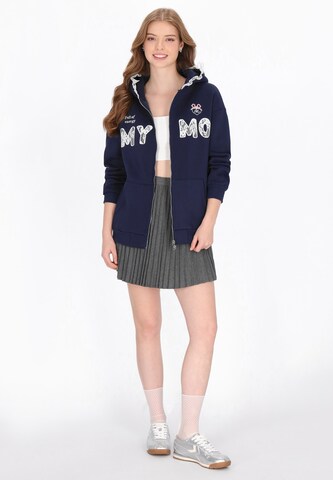 MYMO - Sudadera con cremallera en azul