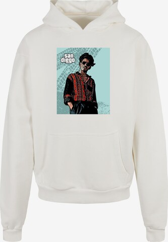 Merchcode Sweatshirt 'Grand San Diego' in Wit: voorkant