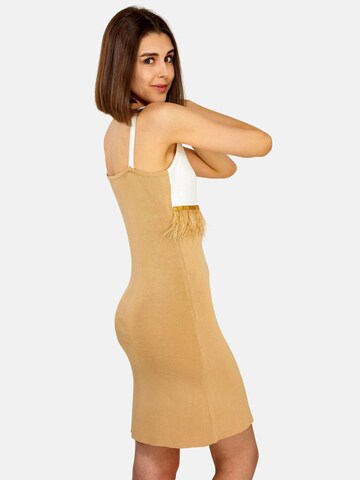 TOOche Dress in Beige