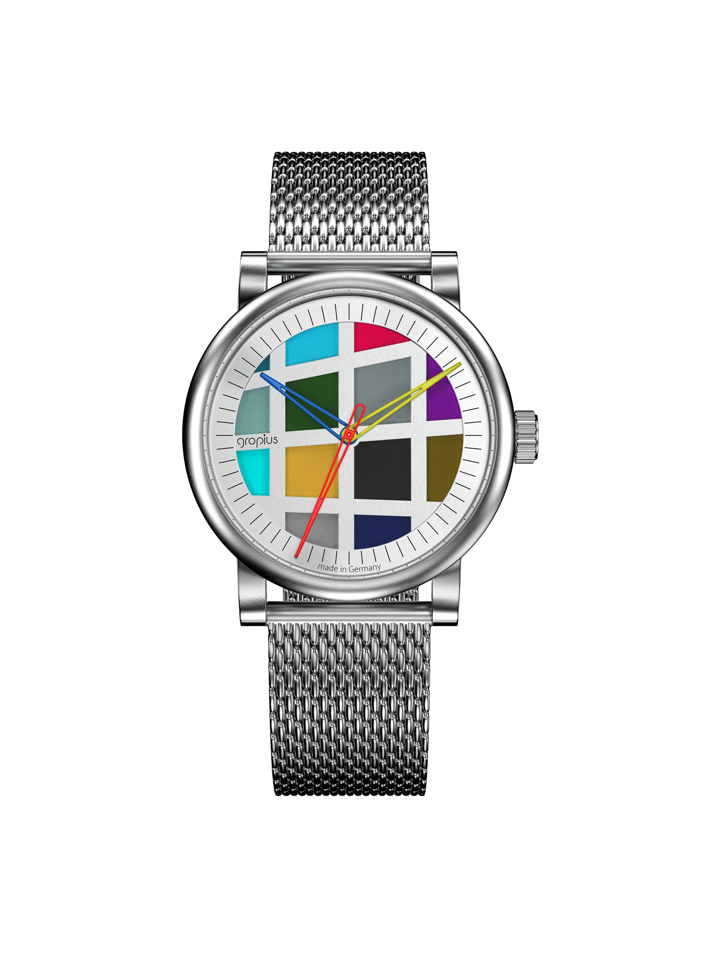 WALTER GROPIUS Analog Watch 'ATRIUM AUTOMATIK' in Silver: front