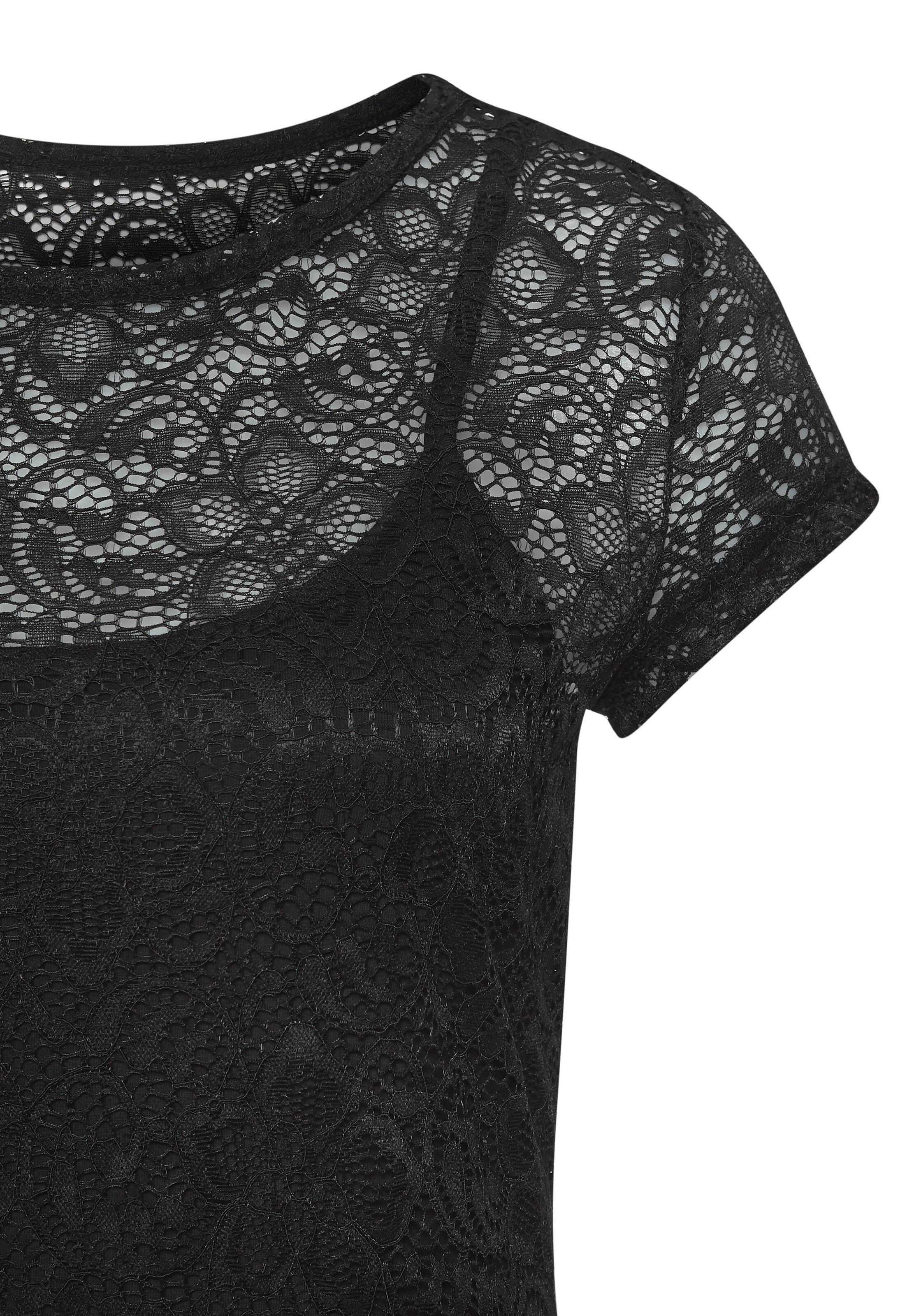LASCANA Shirt in Black