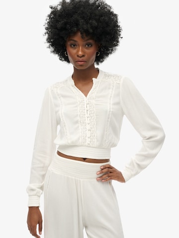 Superdry & Co Blouse in Beige: voorkant