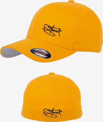 2Stoned Cap 'Flexfit Wooly Combed Classic' in Gold: front