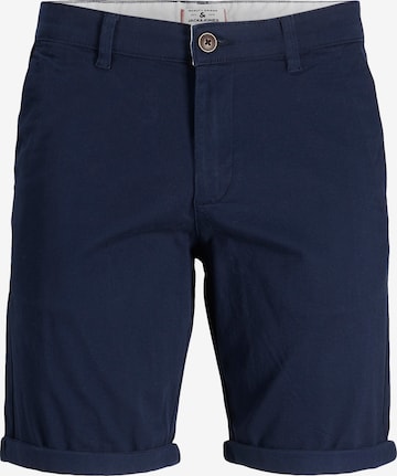 JACK & JONES Chino kalhoty 'Dave' – modrá: přední strana