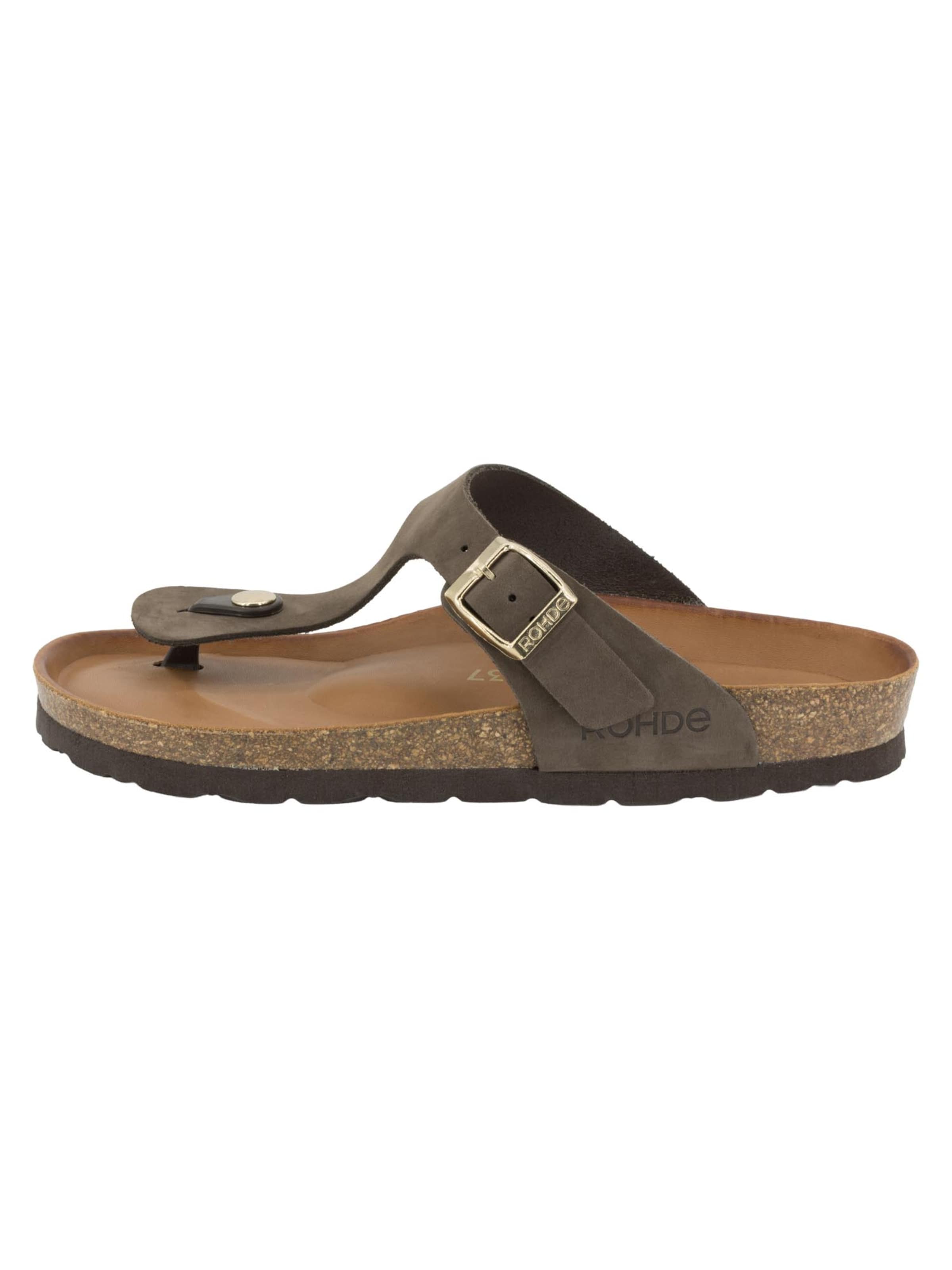 ROHDE T-Bar Sandals 'Alba' in Brown: front