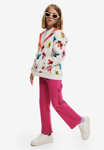 Desigual - Sudadera con cremallera 'Mickey Mouse' en blanco