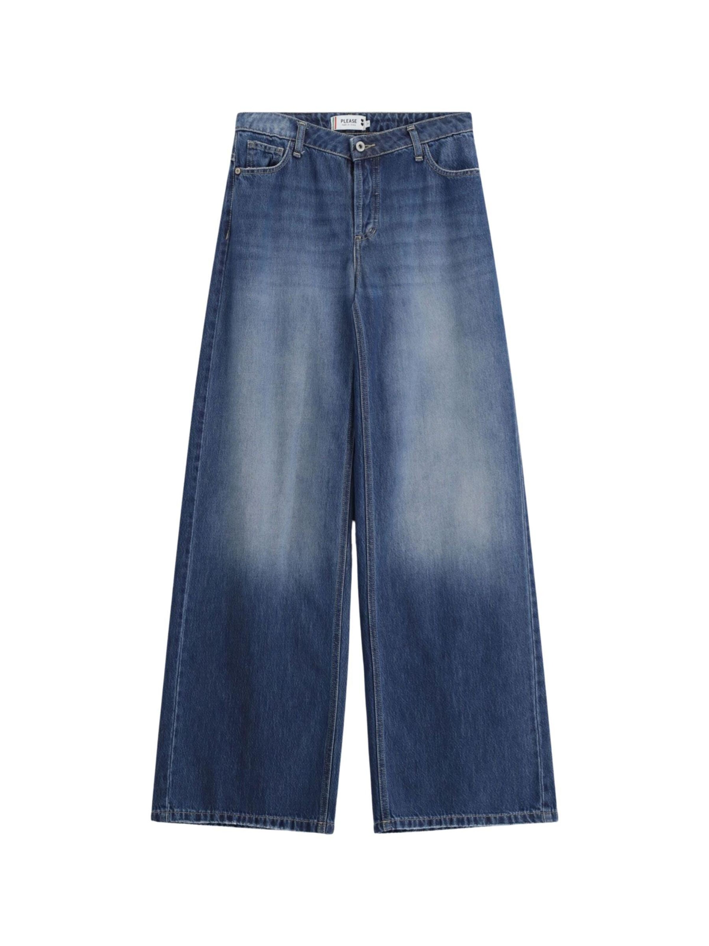 PLEASE Regular Jeans‌‌‌‌‌ in Blau: Vorderseite
