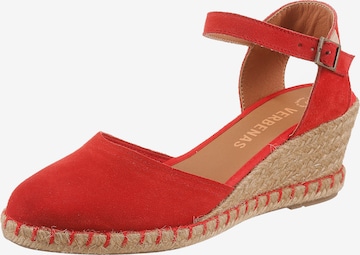 VERBENAS Slingback Pumps in Red: front