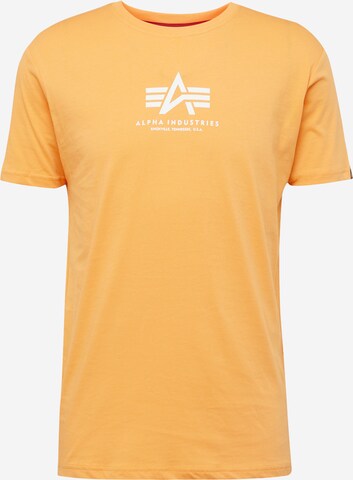 ALPHA INDUSTRIES Shirt in Oranje: voorkant