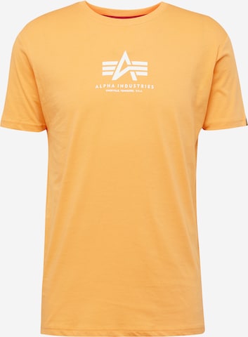 ALPHA INDUSTRIES Shirt in Orange: front