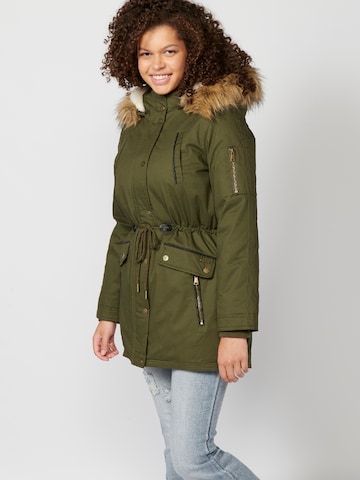 KOROSHI Between-seasons parka in Green