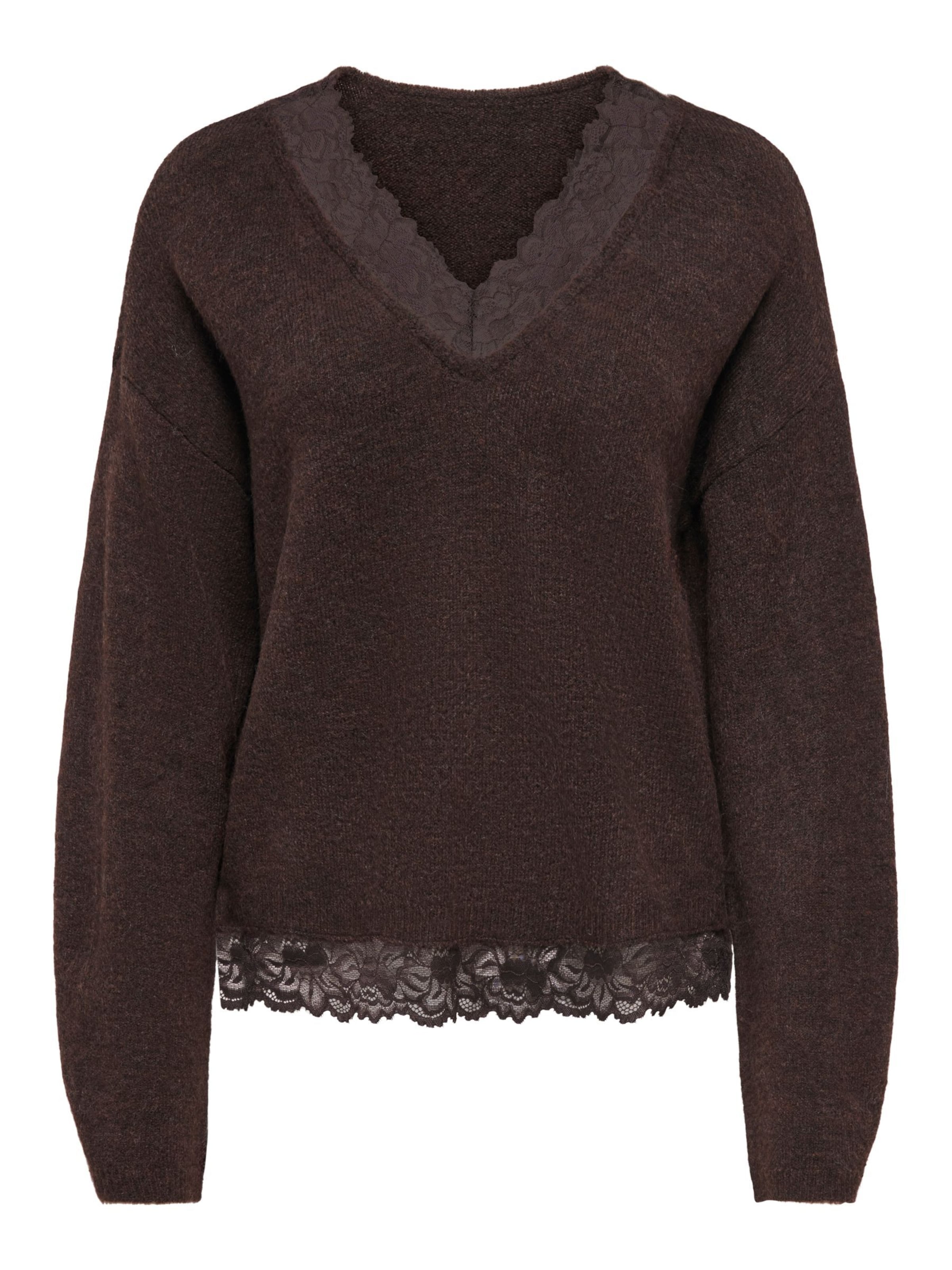 ONLY Sweater 'ONLCLOVER' in Brown: front