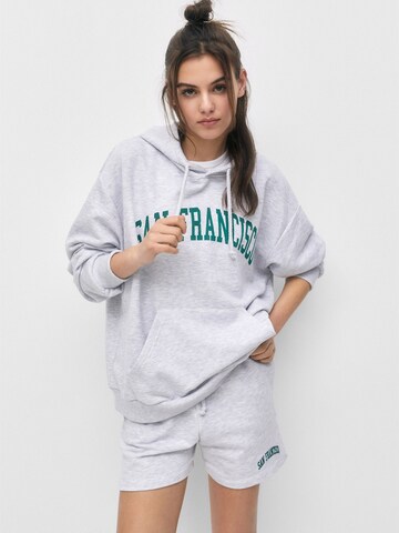 Pull&Bear Sweatshirt in Grau: Vorderseite