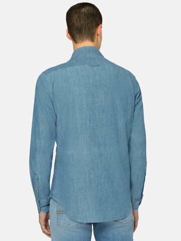 Coupe regular Chemise Boggi Milano en bleu