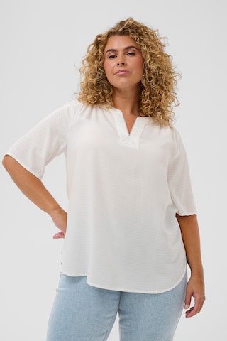 KAFFE CURVE Blouse 'KCMina' in White