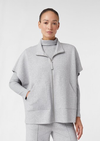 Sweat-shirt COMMA en gris : devant