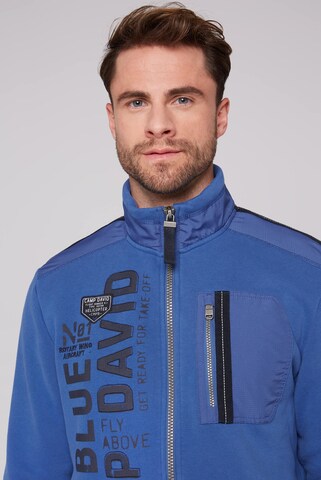 CAMP DAVID Sweatvest in Blauw