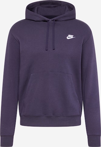 Nike Sportswear Sweatshirt 'Club Fleece' in Lila: predná strana