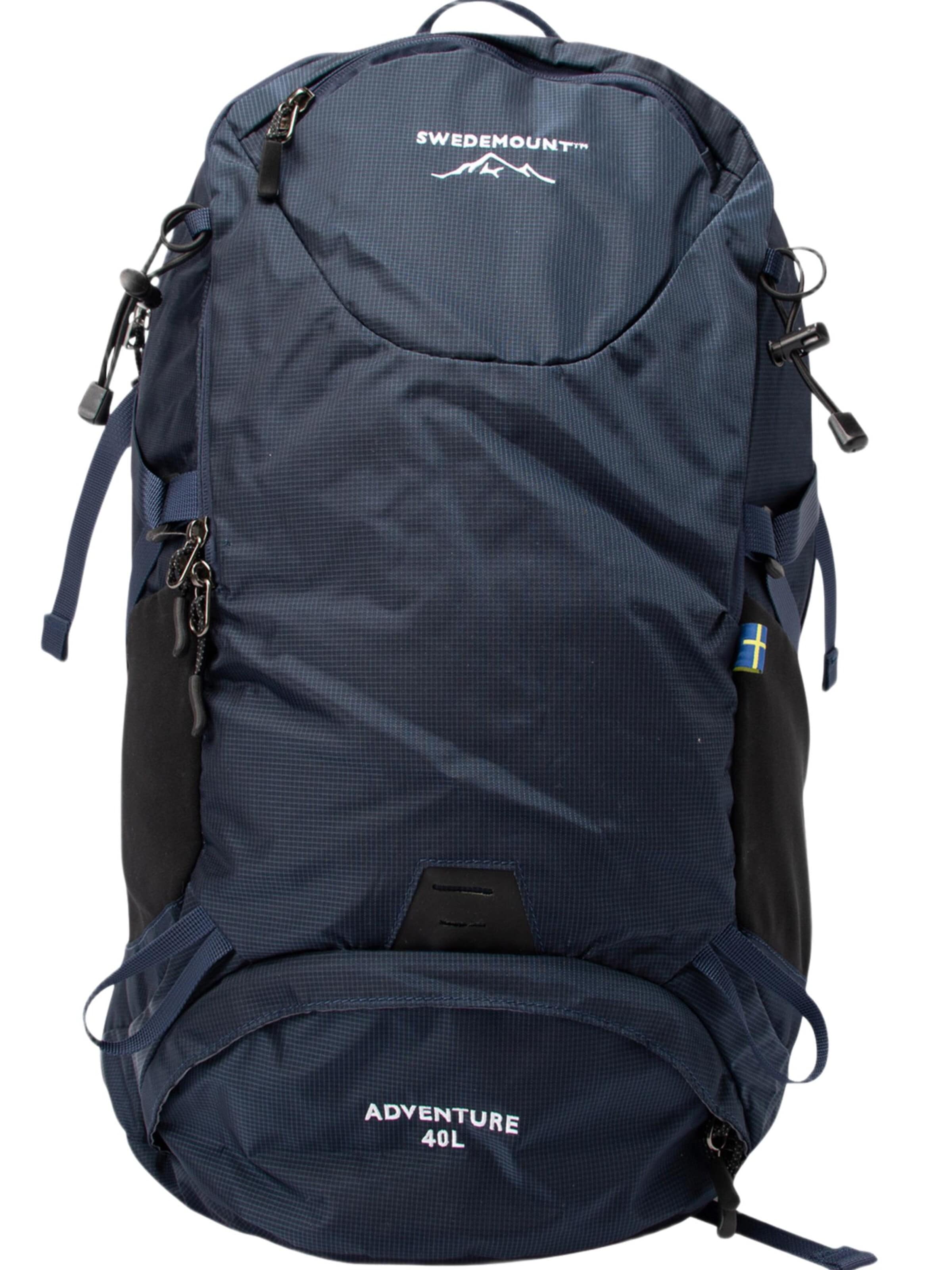 SWEDEMOUNT Sports backpack 'Adventure 40L' in Blue: front