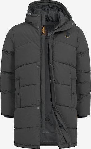 INDICODE JEANS Winterjas 'INPazze' in Grijs: voorkant