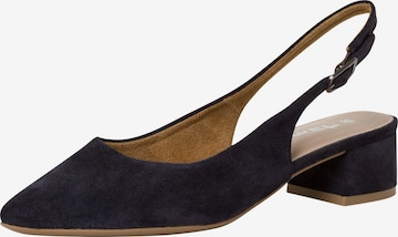 TAMARIS Slingpumps in Blauw: voorkant