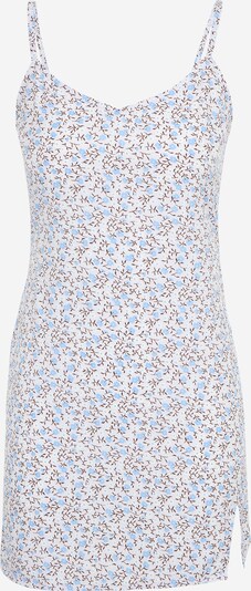 Daisy Street Vestido de verano en azul claro / marrón oscuro / lila pastel / blanco, Vista del producto