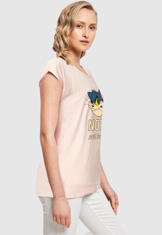 ABSOLUTE CULT Shirt 'Tom and Jerry - Nope Not Today' in Pink