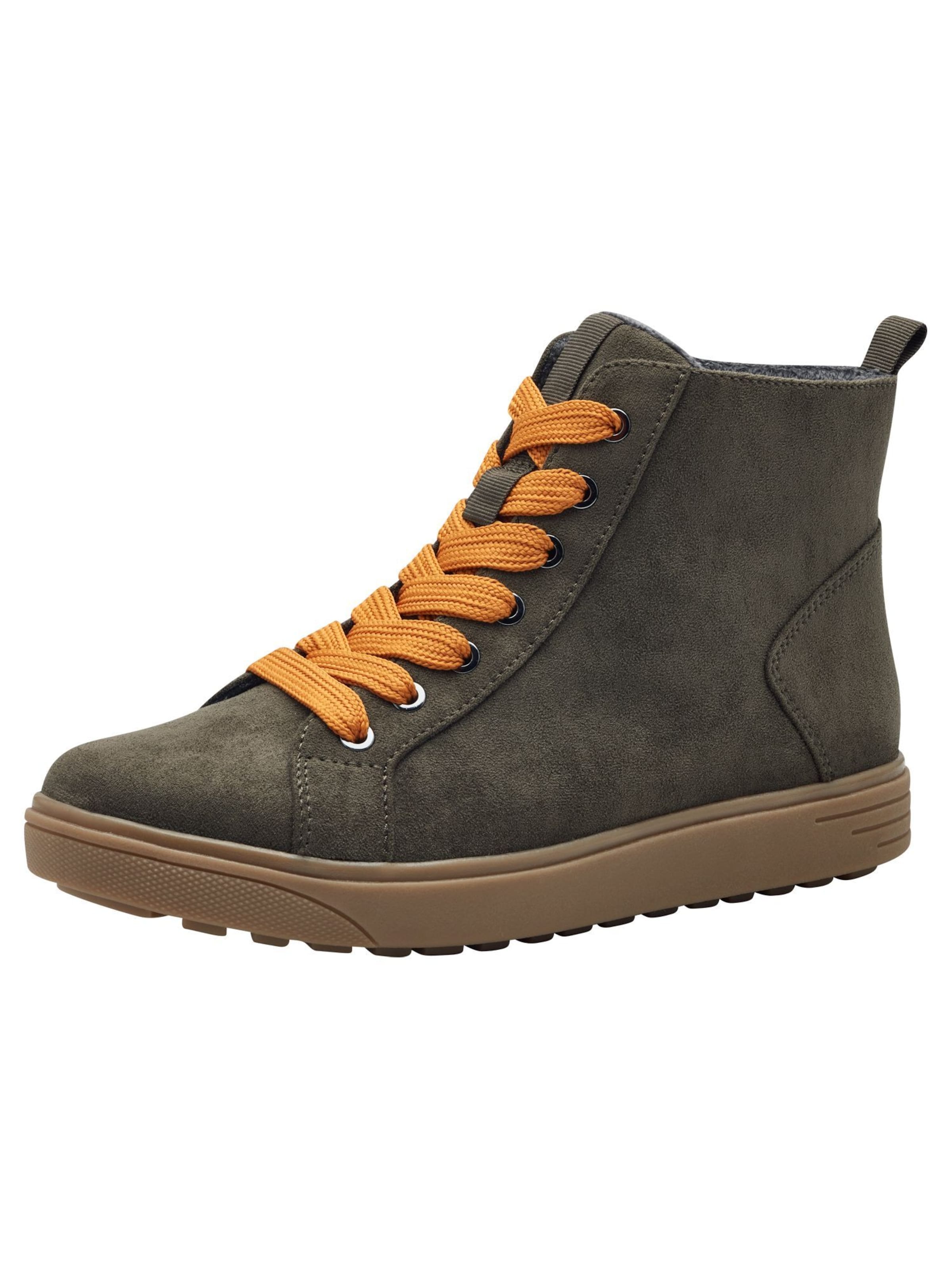 Baskets hautes JANA en vert : devant