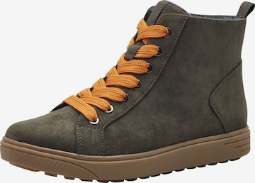 Baskets hautes JANA en vert : devant