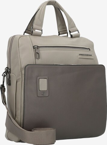 Piquadro Akron Laptoptasche Leder 33 cm Laptopfach in Grau