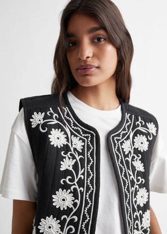 MANGO TEEN Vest in Black