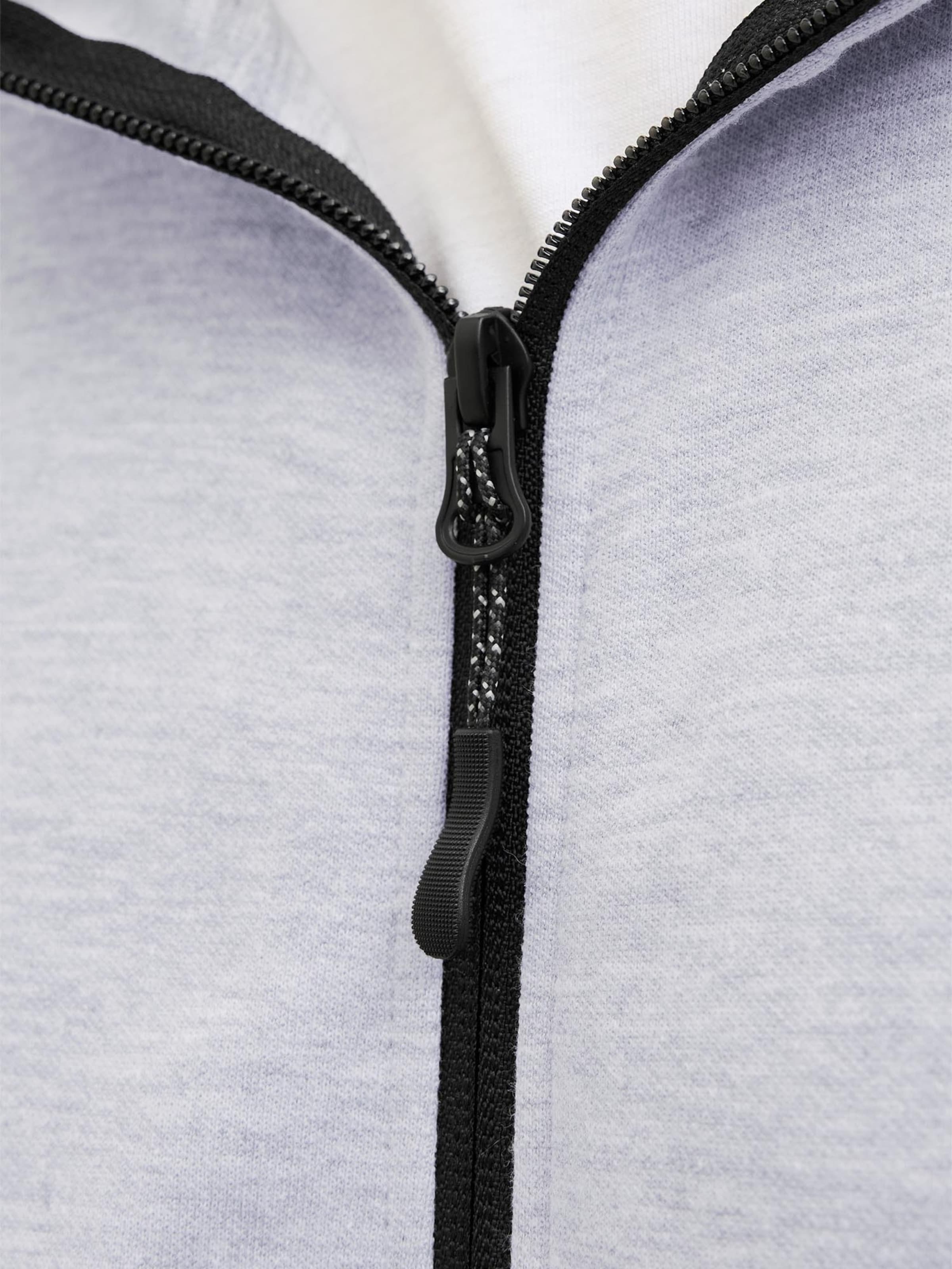 JACK & JONES - Sudadera con cremallera 'Fusion' en gris