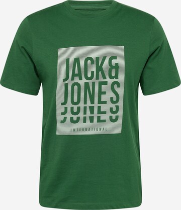 JACK & JONES Μπλουζάκι 'FLINT' σε πράσινο: μπροστά