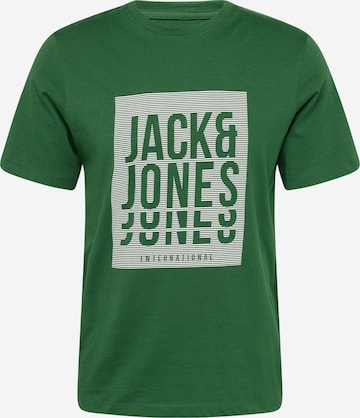 JACK & JONES Μπλουζάκι 'FLINT' σε πράσινο: μπροστά