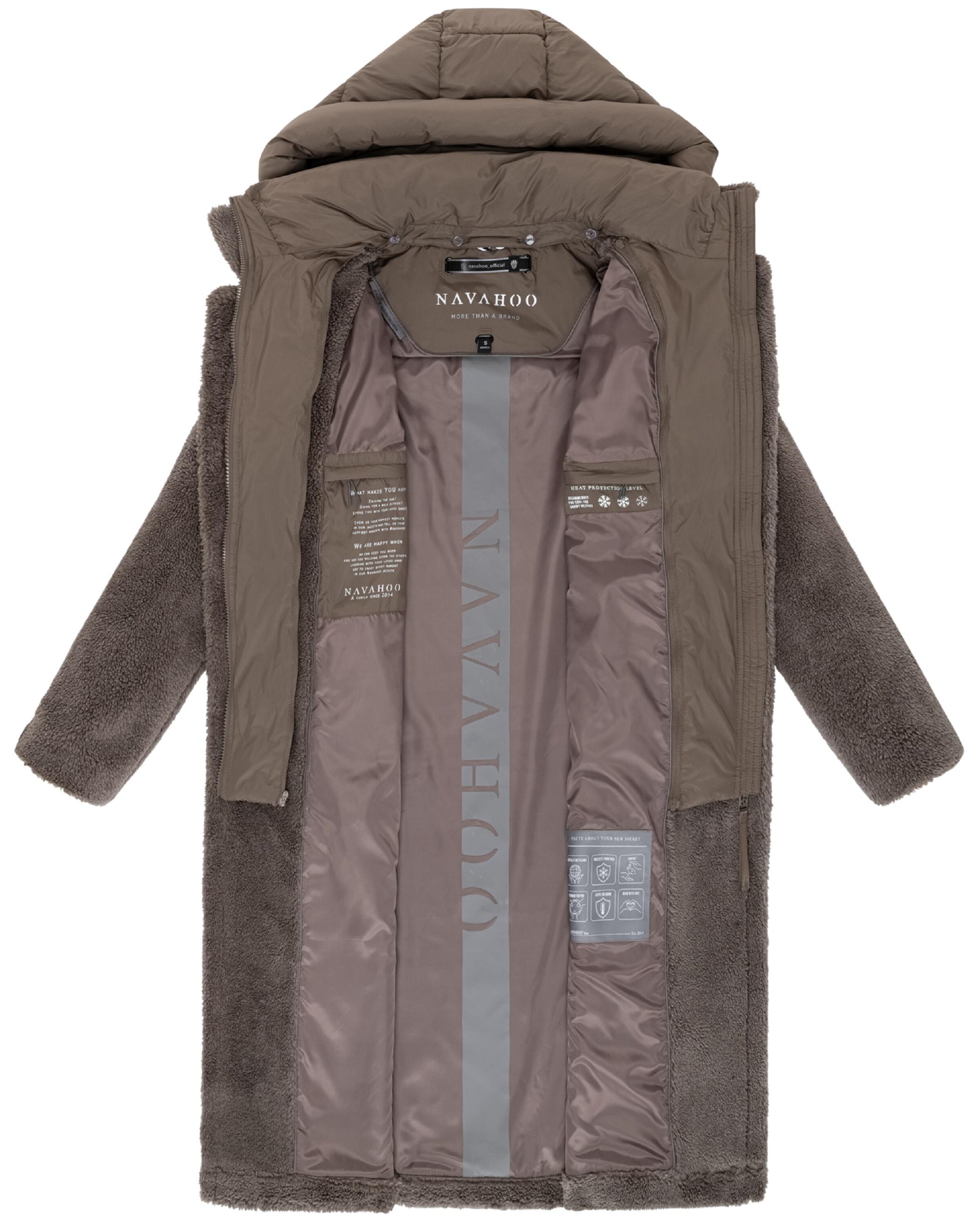 NAVAHOO Зимно палто в кафяво