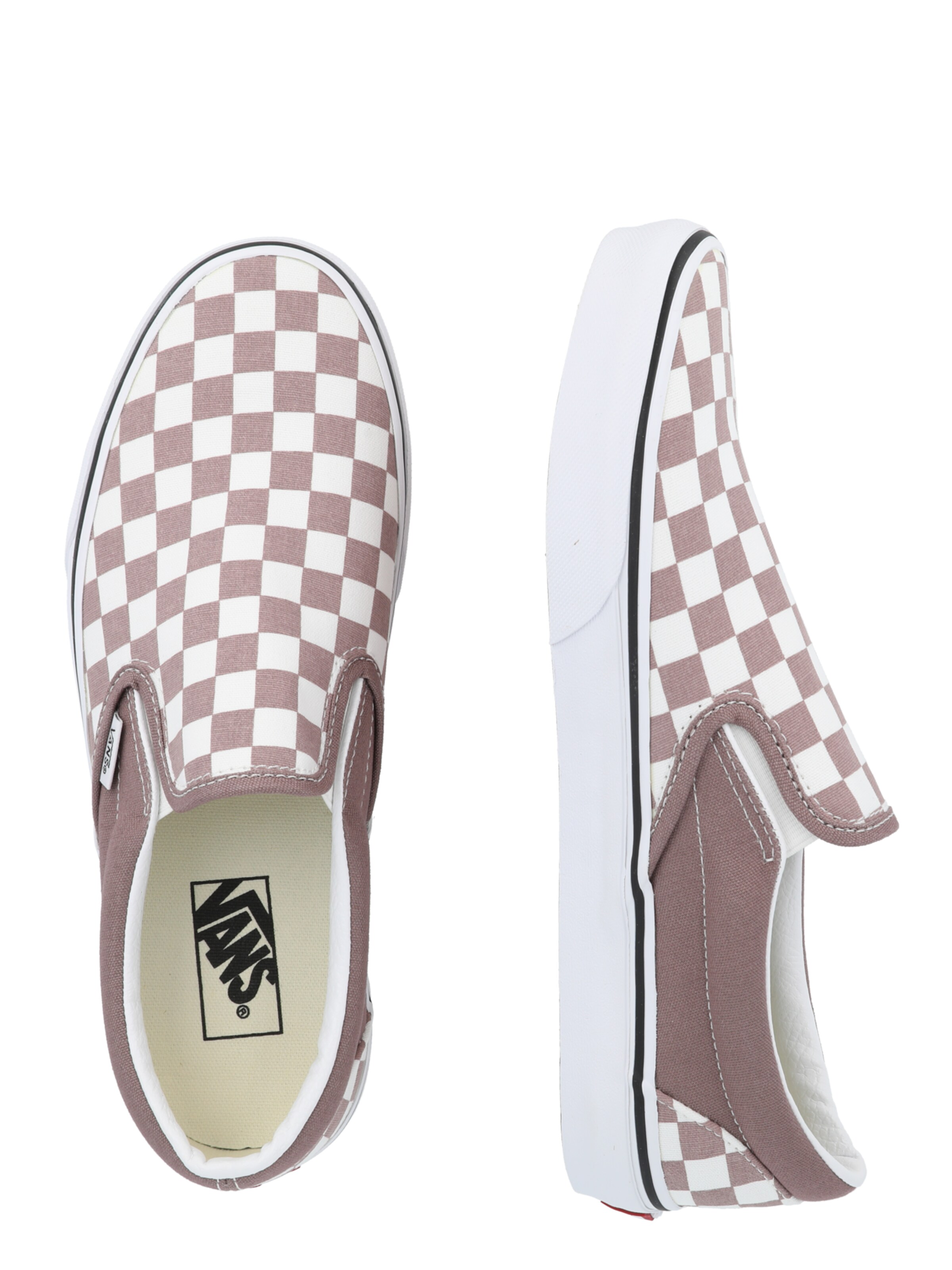 vans checkered beige