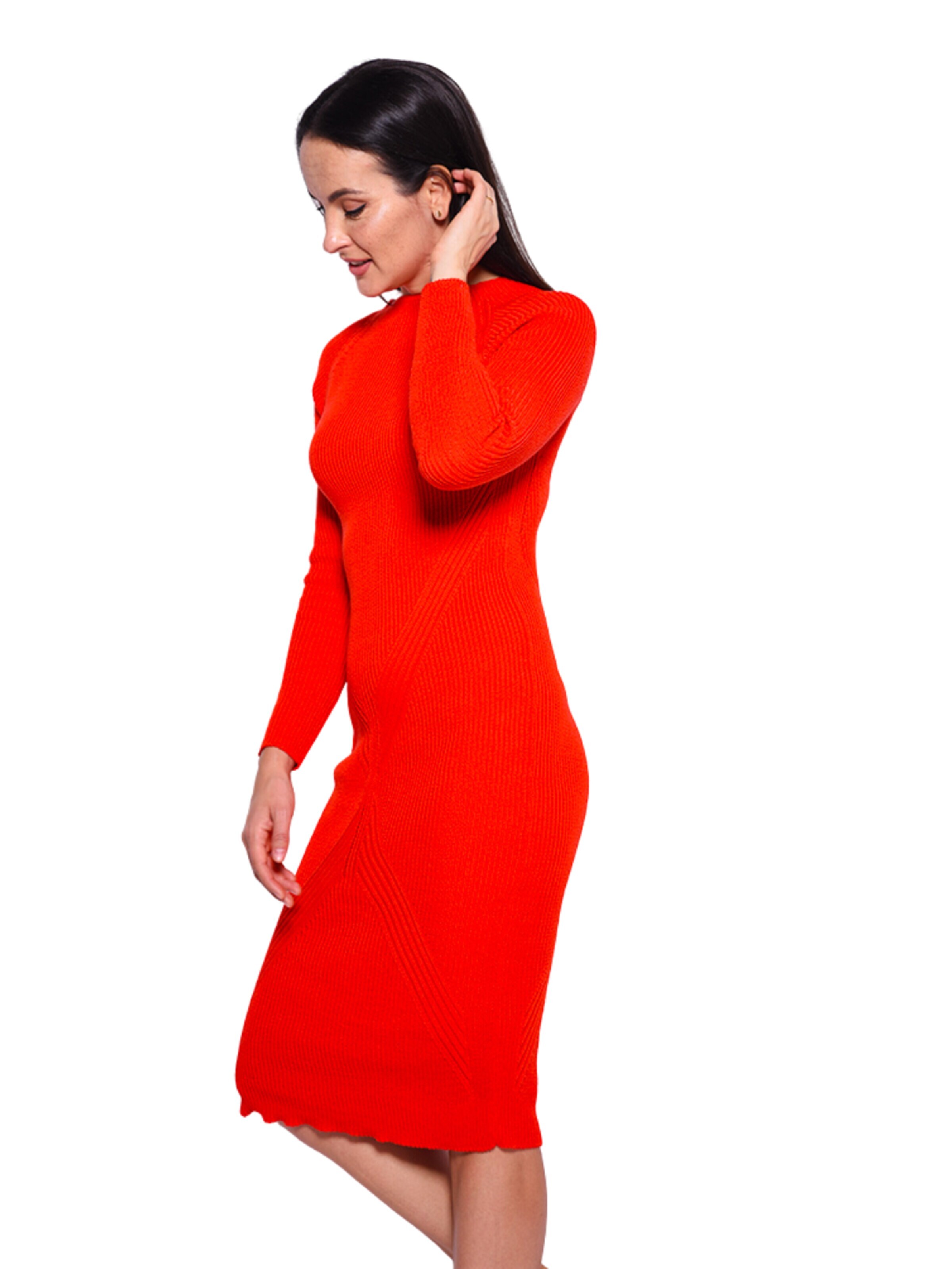 Süel knitwear Strickkleid 'Gabi'‌‌‌‌‌‌‌‌‌‌ in Rot