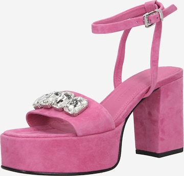 Kennel & Schmenger - Sandalias 'LOLA' en rosa: frente