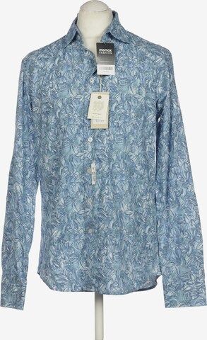 Bertoni Button Up Shirt in XL in Blue: front