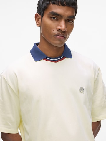 Karl Lagerfeld - Camisa 'Ikon' em bege