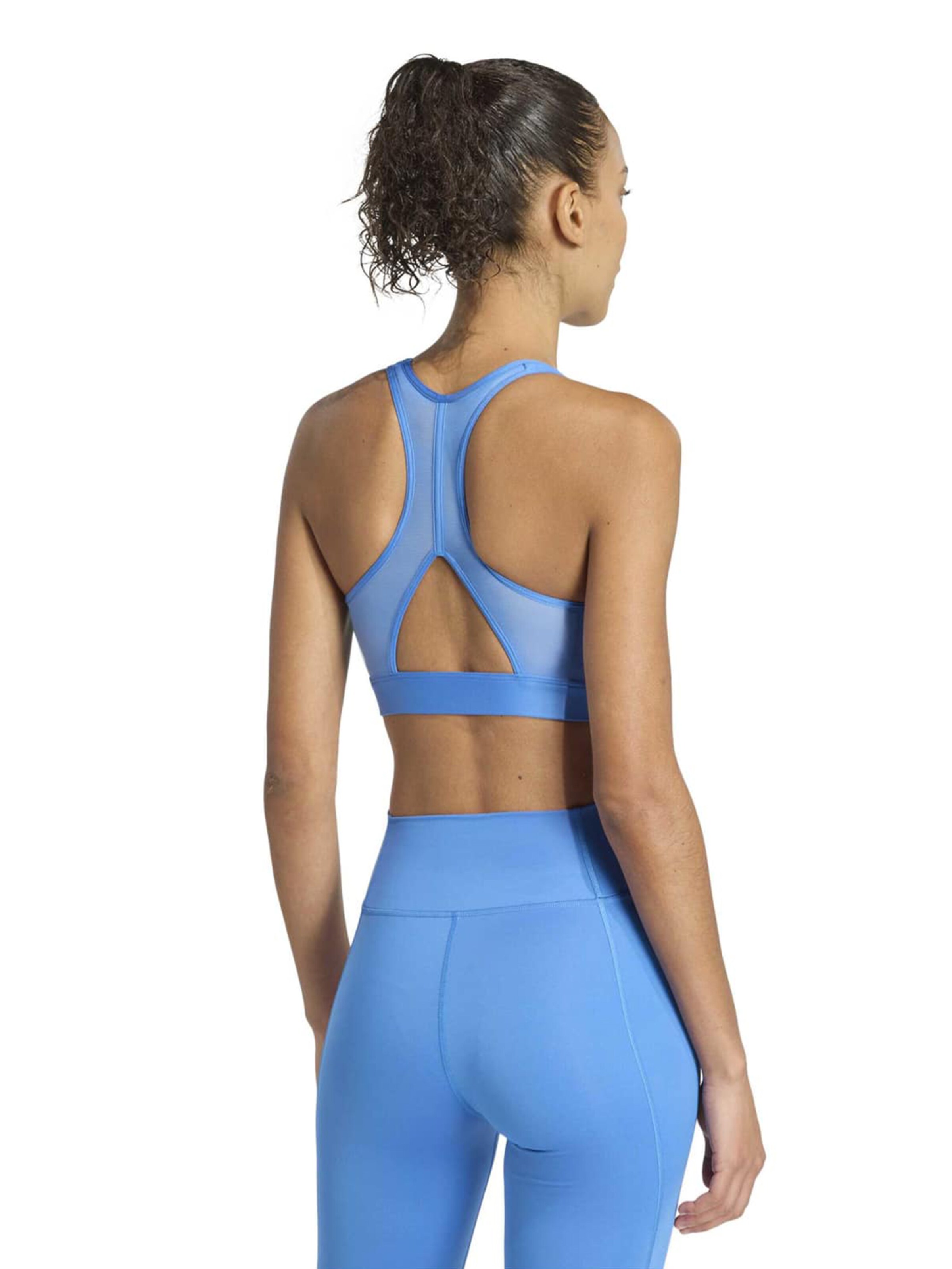 ADIDAS PERFORMANCE Бюстие Спортен сутиен 'POWER REACT' в синьо