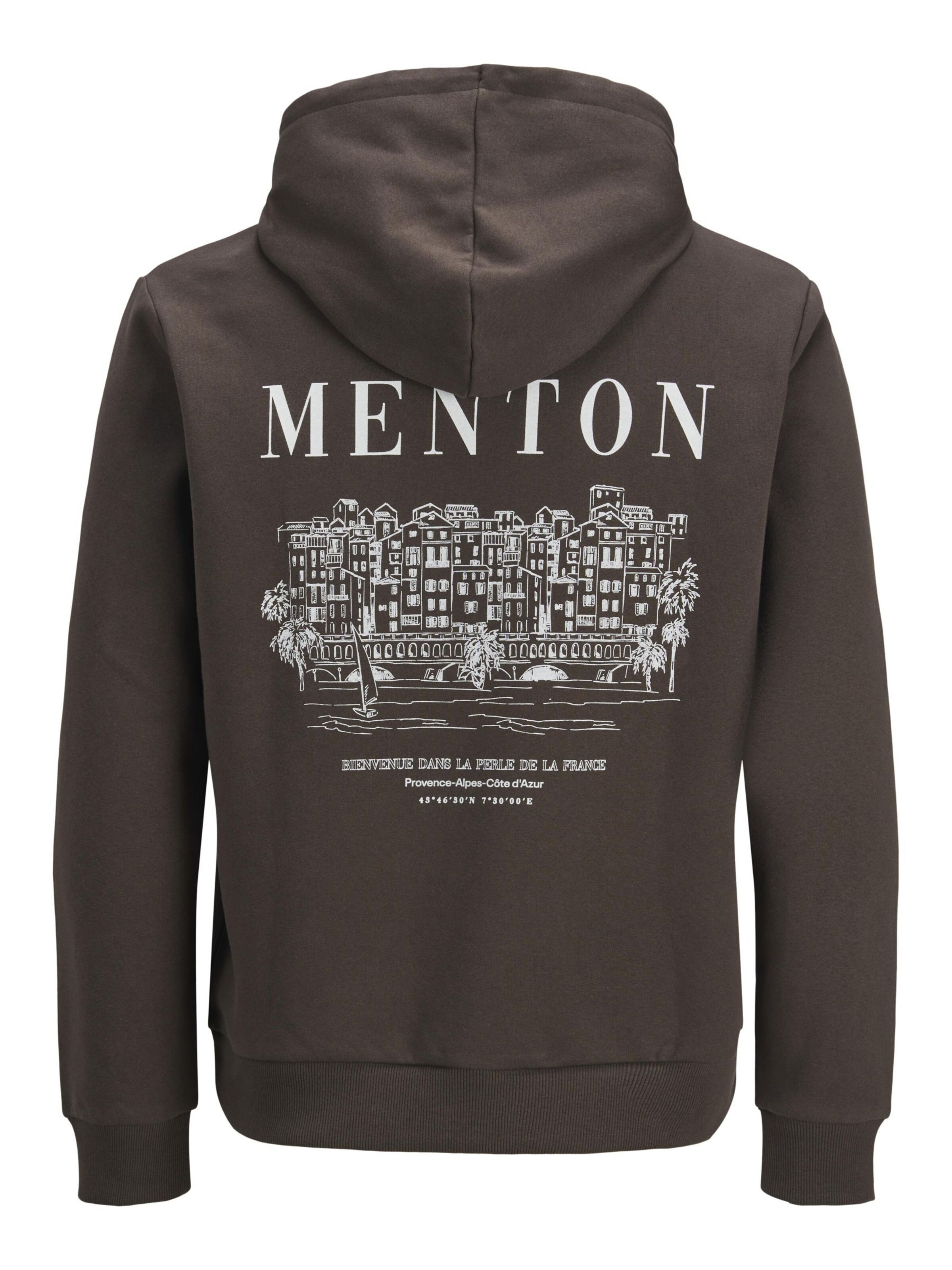 Sweat-shirt JACK & JONES en marron : devant